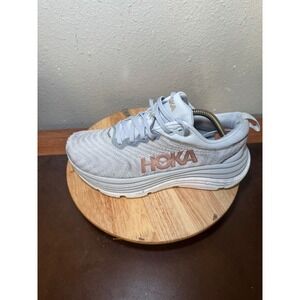 Hoka Gaviotas 5 Womens Running Shoes Light Gray Athletic Comfort Sneakers 8B